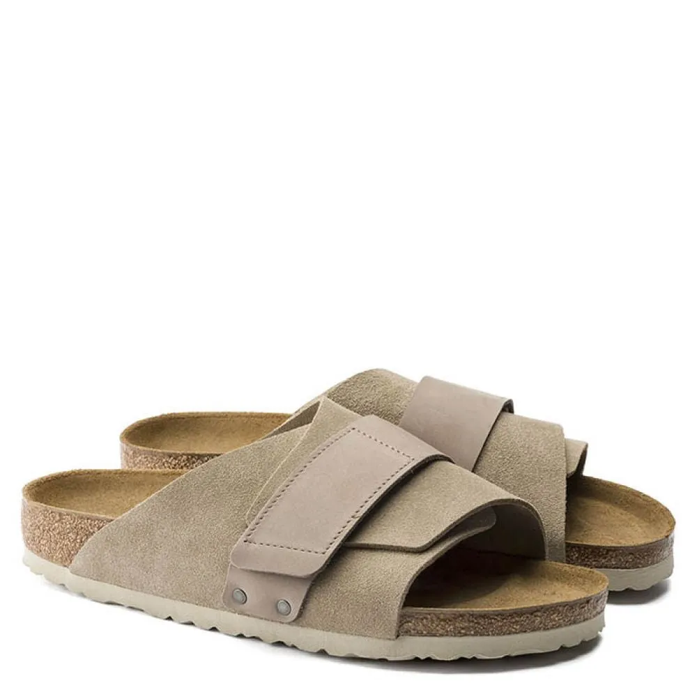 Comfort Hip Birkenstock Men's Kyoto in Taupe Spring Walk