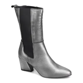Comfort Shank Bueno Women's Sienna Heeled Chelsea Boot in Pewter Metallic Game Ready
