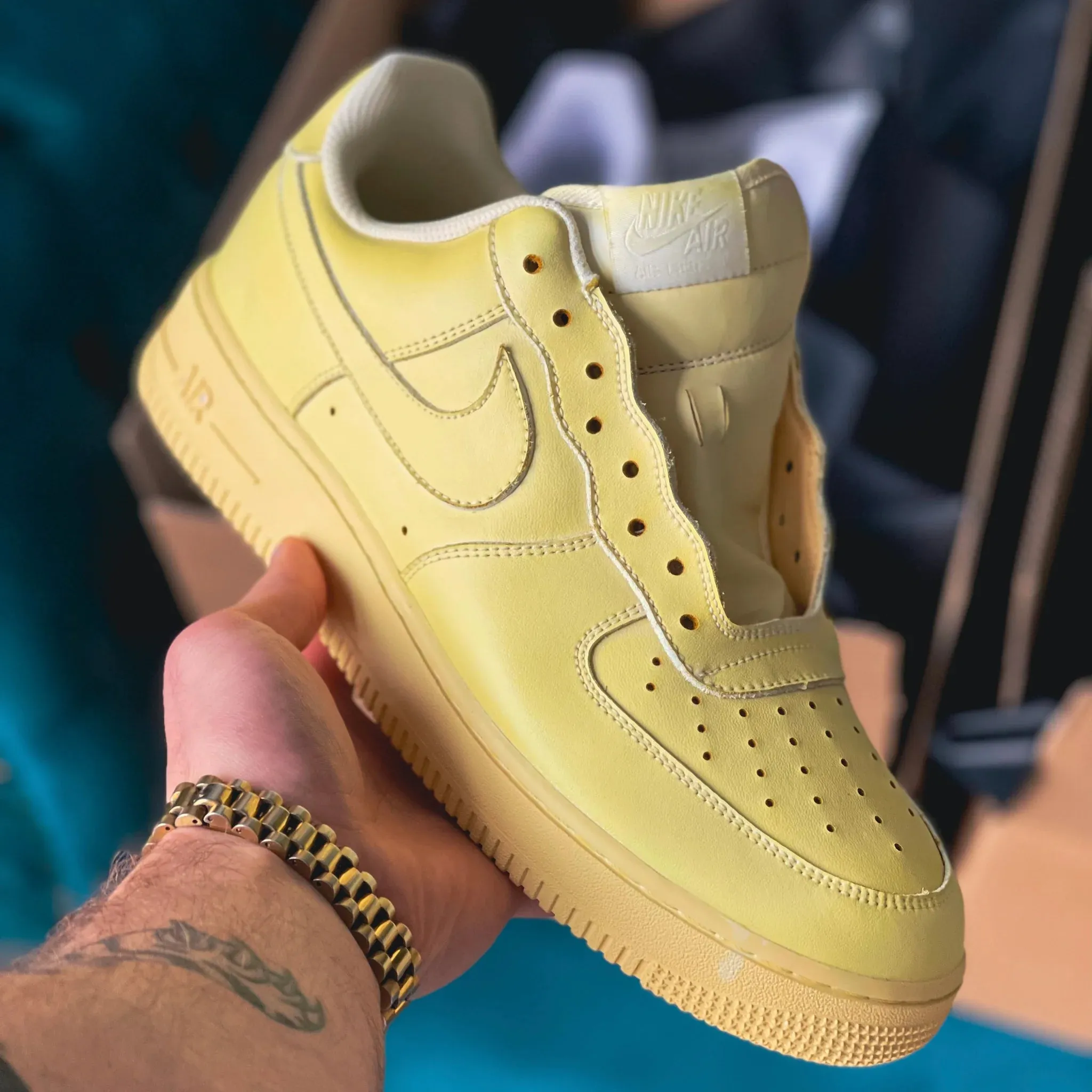 Nike Air Force 1 "Dip Dye Pastel" (Almost Any Color) Harbor Mood Hero Walk
