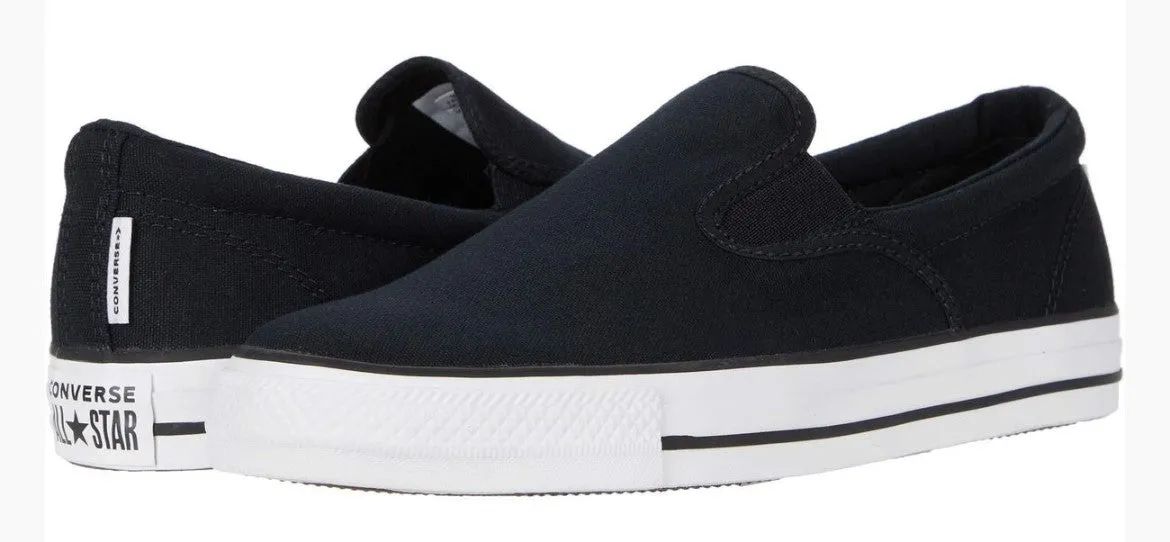 Converse Ctas Double Gore Slip Black/White/Black 167941F Leather Touch Resort Mood