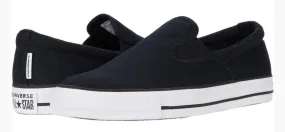 Converse Ctas Double Gore Slip Black/White/Black 167941F Leather Touch Resort Mood