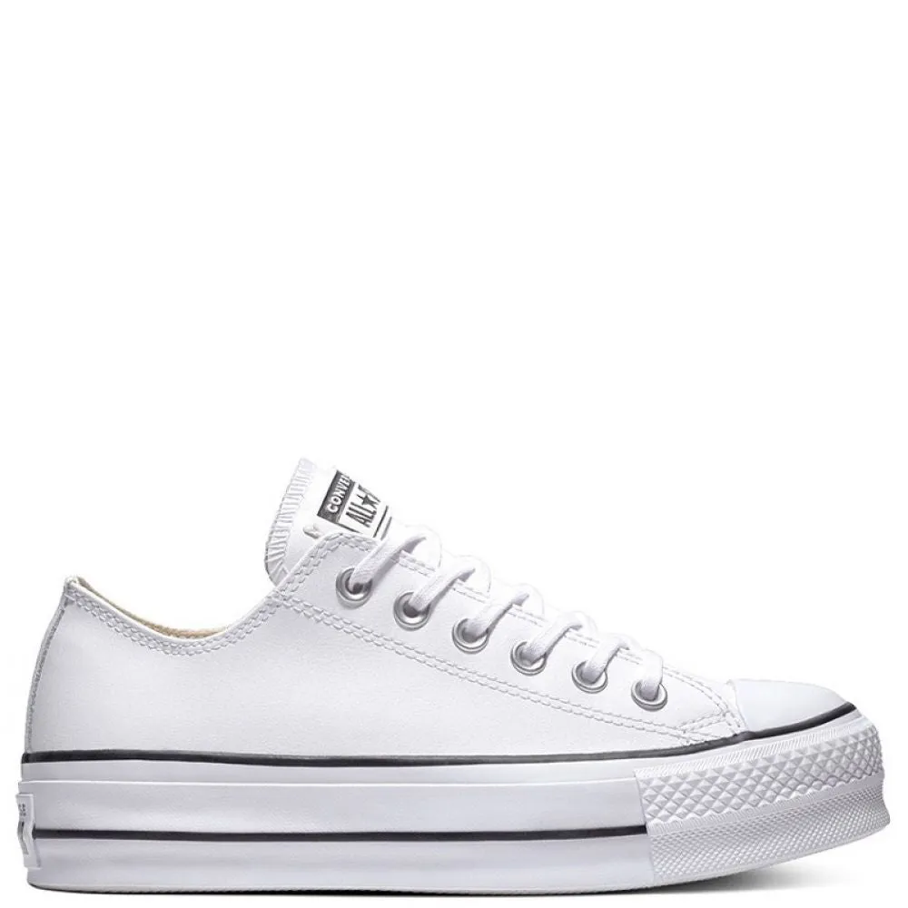 Comfort Focused Converse Women's Chuck Taylor All Star Lift Leather Low Top in White Durable Performance