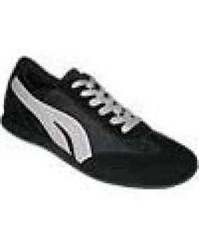 Women's Retro Runner -- Dancesneaker -- Black/White mud proof Comfort Wedge