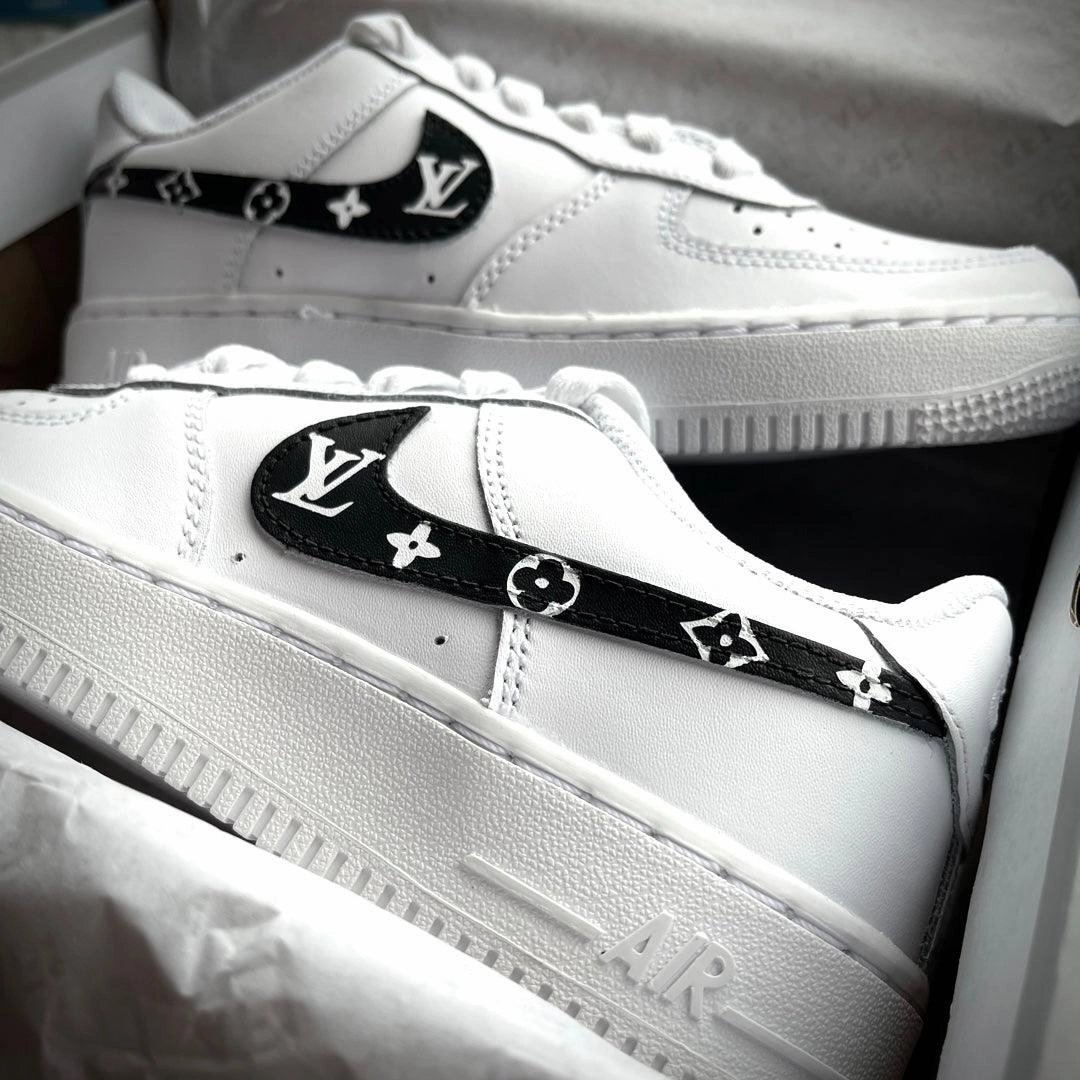 water proof Concert Mood Custom Black Lv Airforce 1