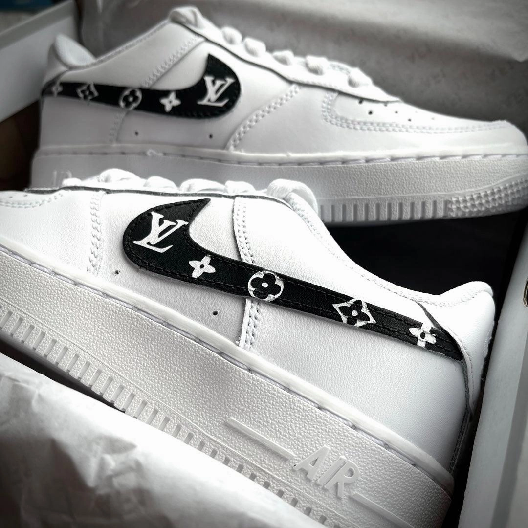 Custom Black Lv Airforce 1 Harbor Mood