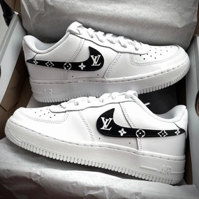 photo shoot Custom Black Lv Airforce 1