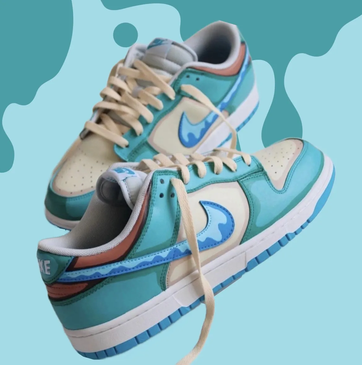 Custom Aqua Dunks Outdoor Fun Indoor