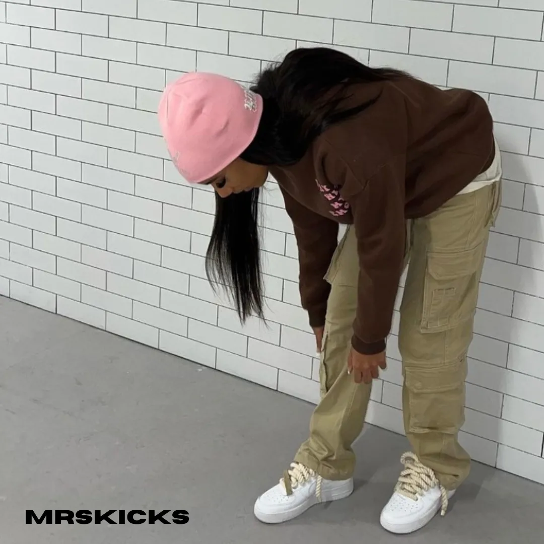 Muscle Aid Custom Cream Rope Airforce 1