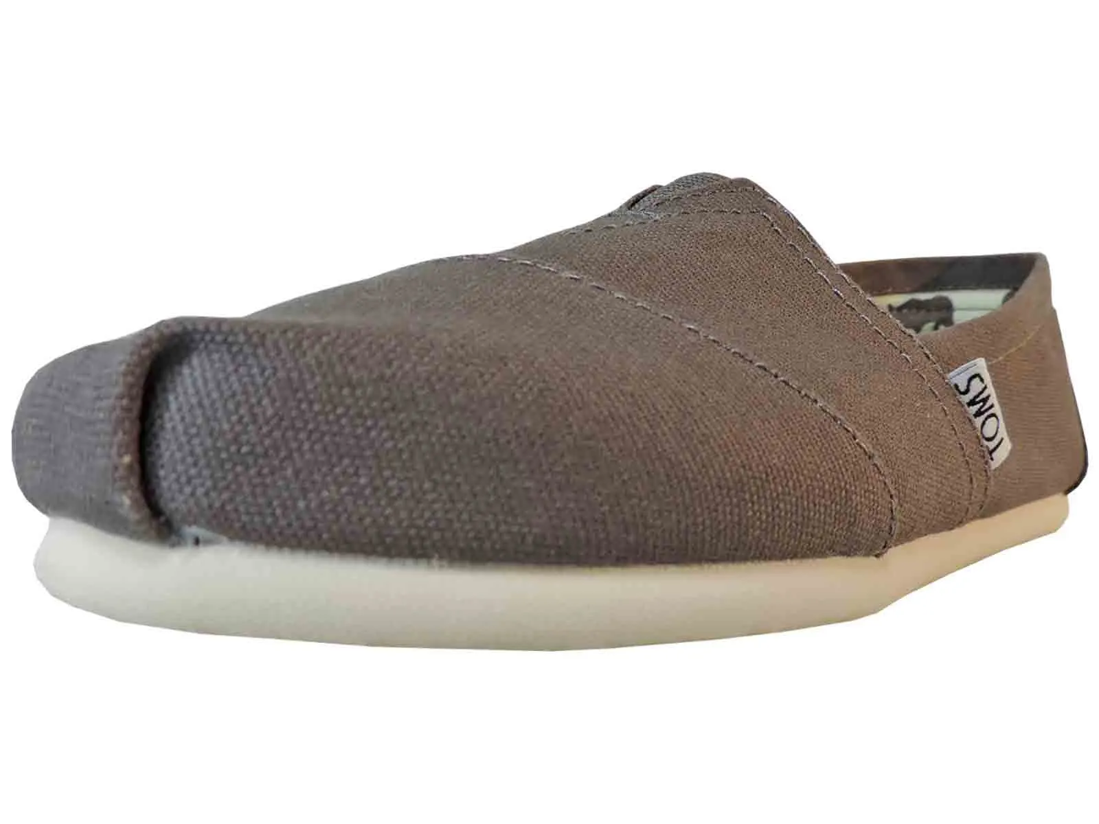 Toms women's Classic Grey Canvas Slip On Magic Mood