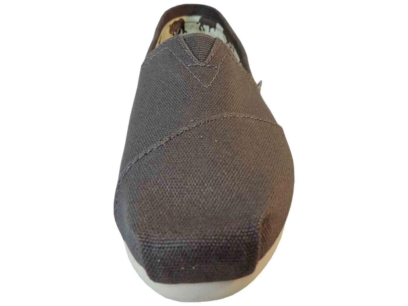 Toms women's Classic Grey Canvas Slip On Silent Walk