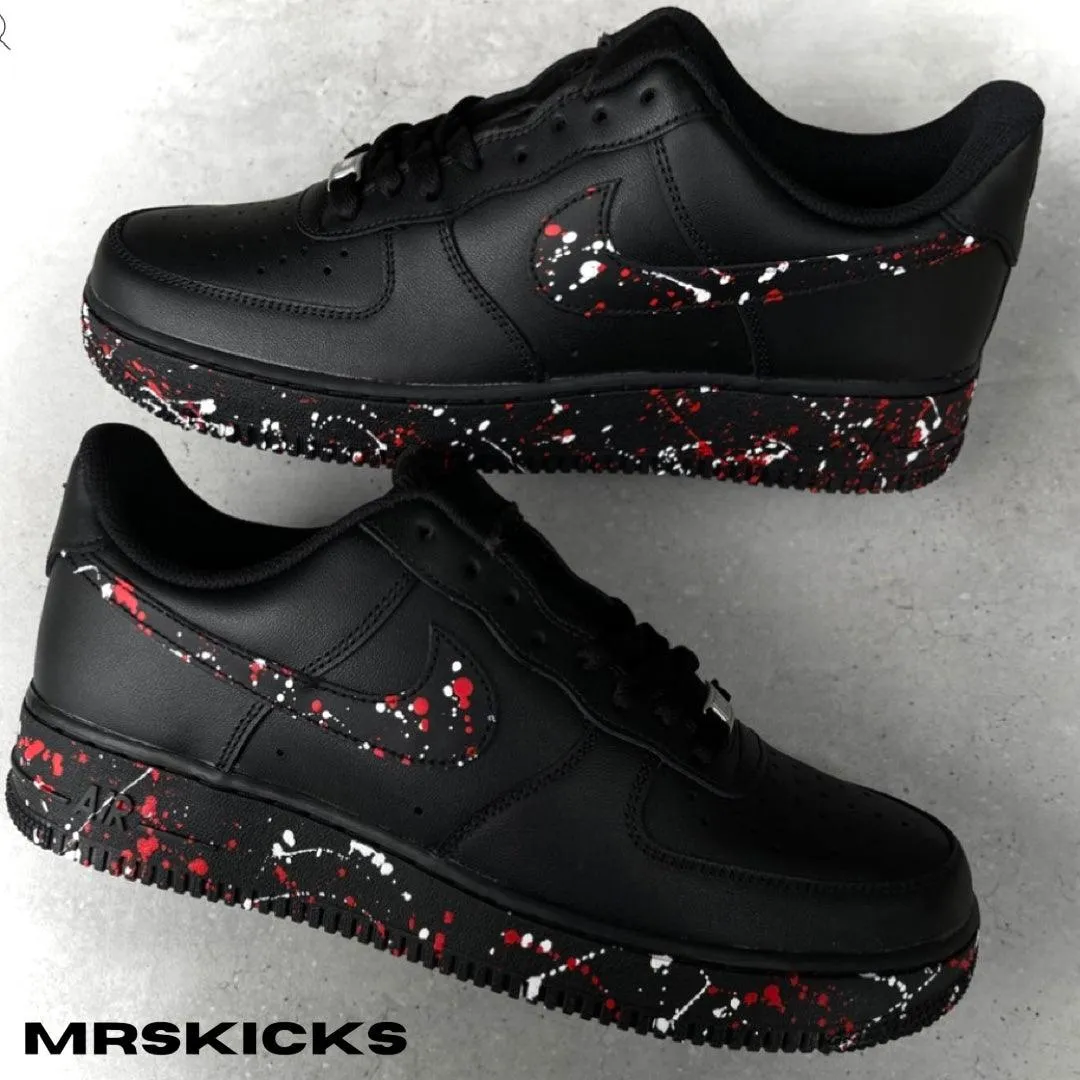 Year long Custom Red Splash Airforce 1