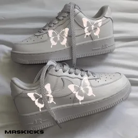 Custom Reflective Butterfly Airforce 1 Ring Walk Mono Style