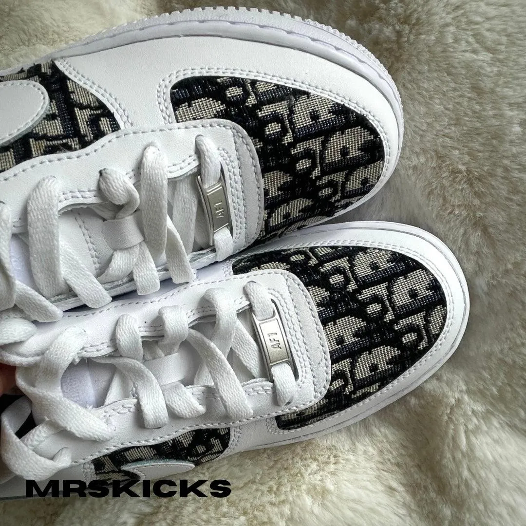 Vital Step Track Run Custom White/Black CD Airforce 1