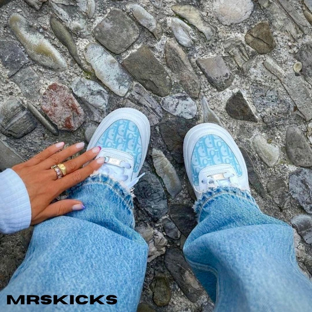 Pool Time Match All Custom Baby Blue CD Airforce 1