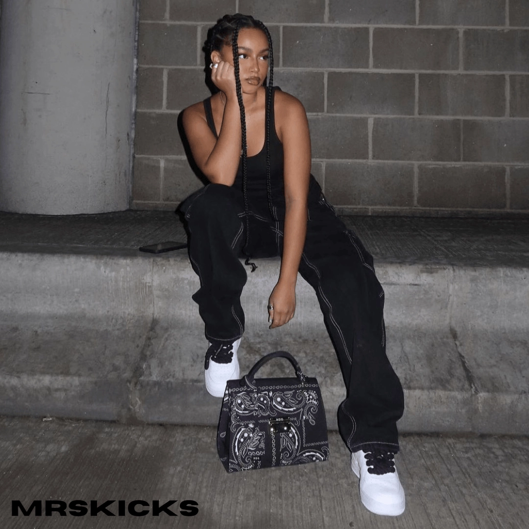 Custom Black Rope Airforce 1 Classic Chic