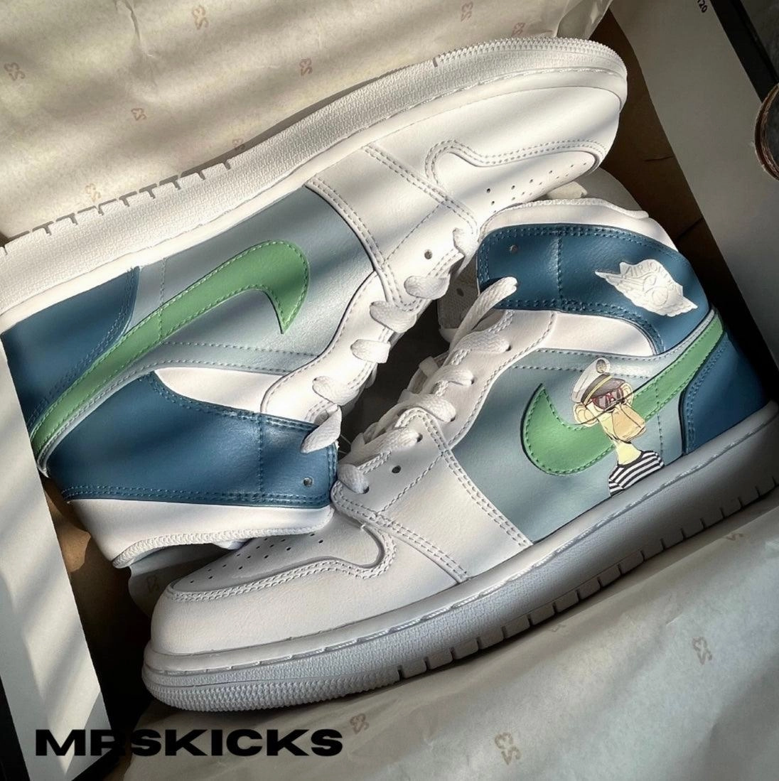 Custom Board Ape Jordan 1 Stage Pop