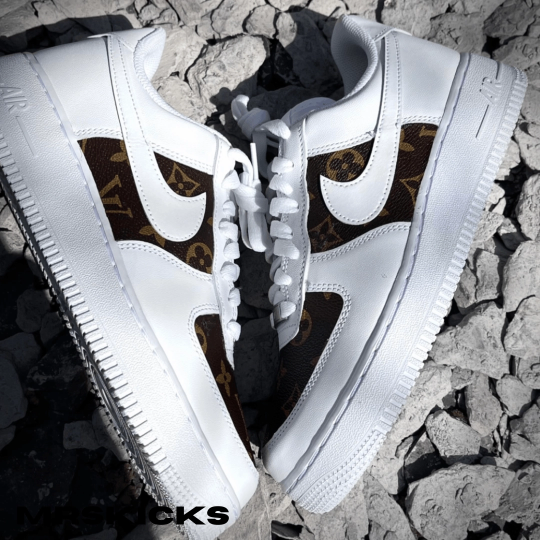 zipper Stable Core Custom Brown Tan Lv Airforce 1