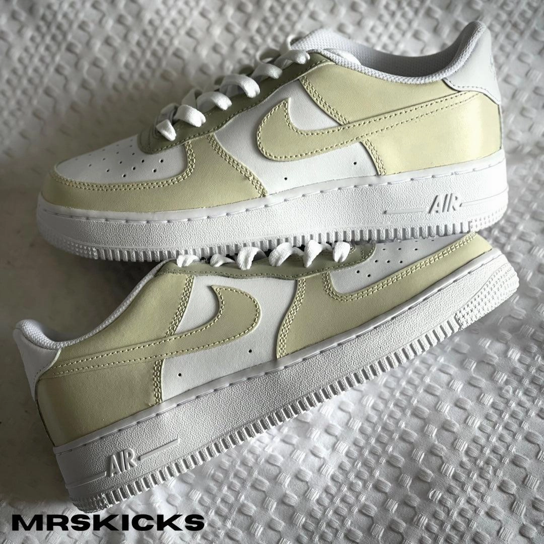 Custom Cream Airforce 1 Court Grip