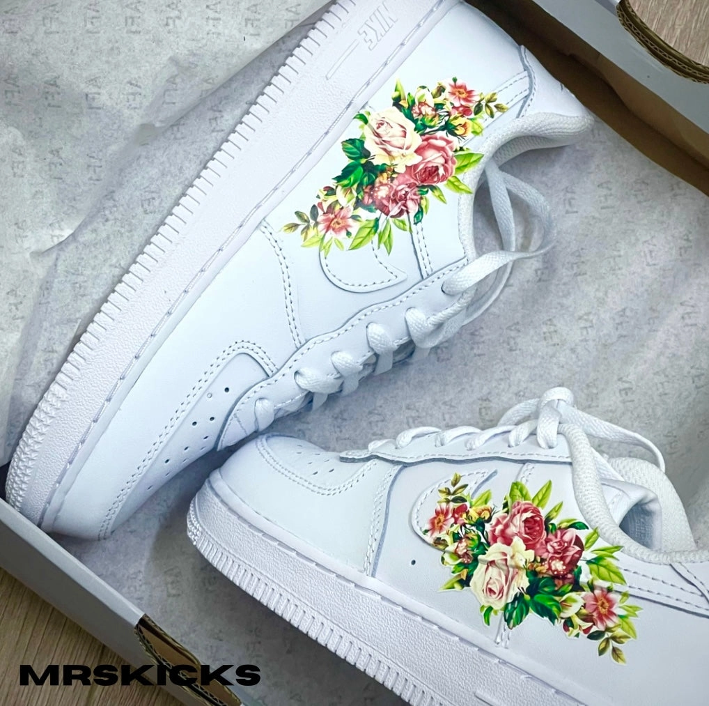 Camera Look Hiking Mood Custom Floral Airforce 1