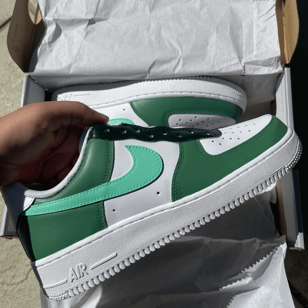Custom Green Palm Airforce 1 Hero Edge