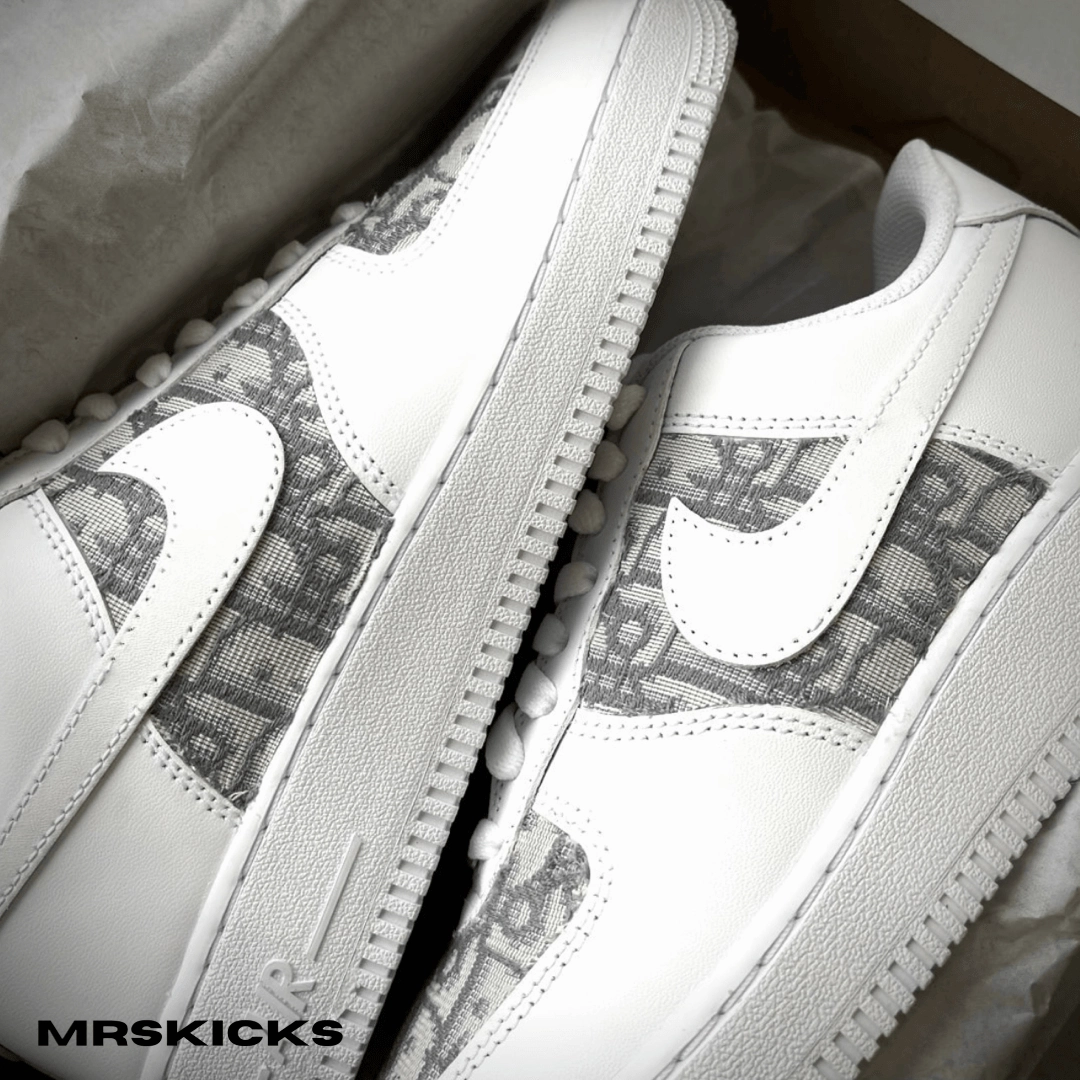 Custom Grey CD Airforce 1 Harbor Mood Meta Move