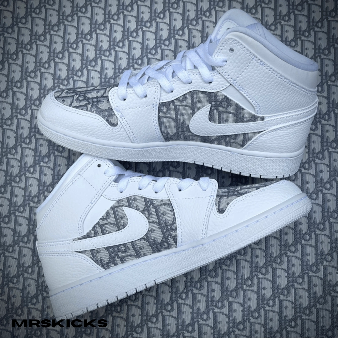 Neutral Base Custom Grey CD Jordan 1