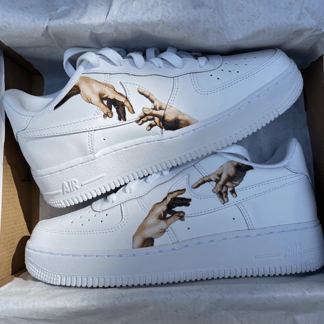 Cool Tone Custom Hands Airforce 1