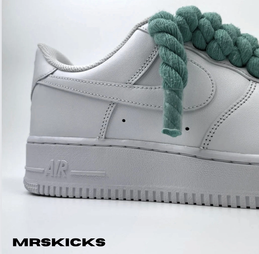 Fresh Drop Custom Moss Blue Rope Airforce 1