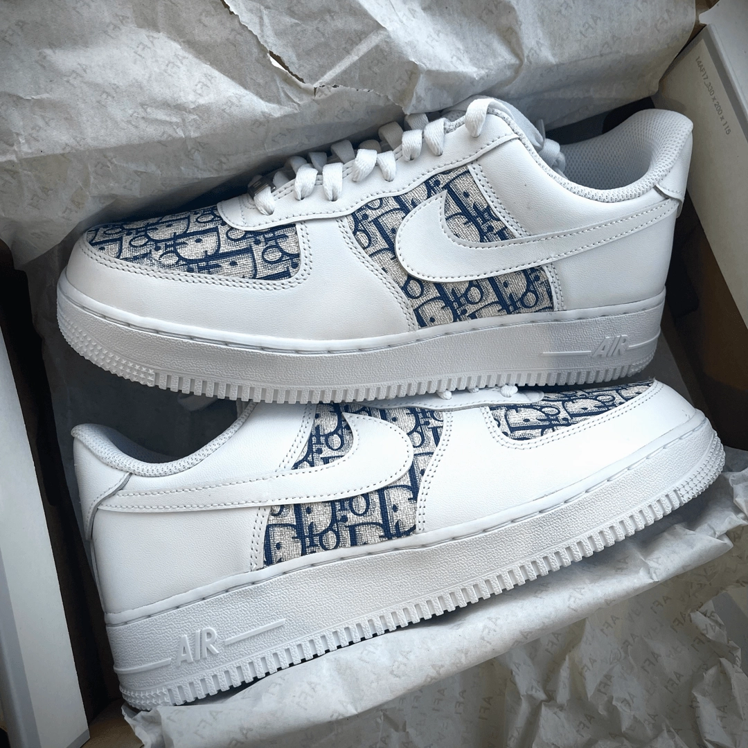 Custom Navy CD Airforce 1 Peak Step