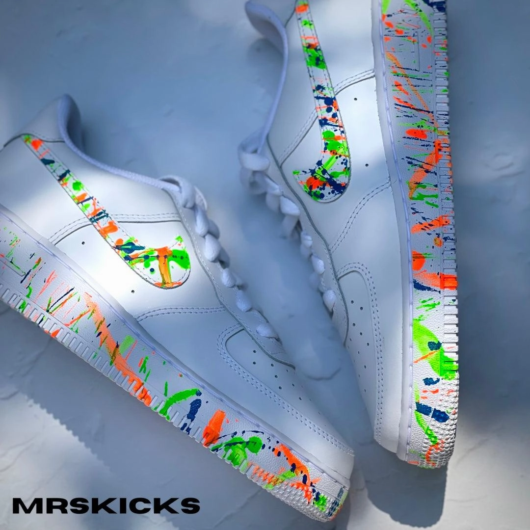 Stable Core Strong Grip Custom Neon Splash Airforce 1