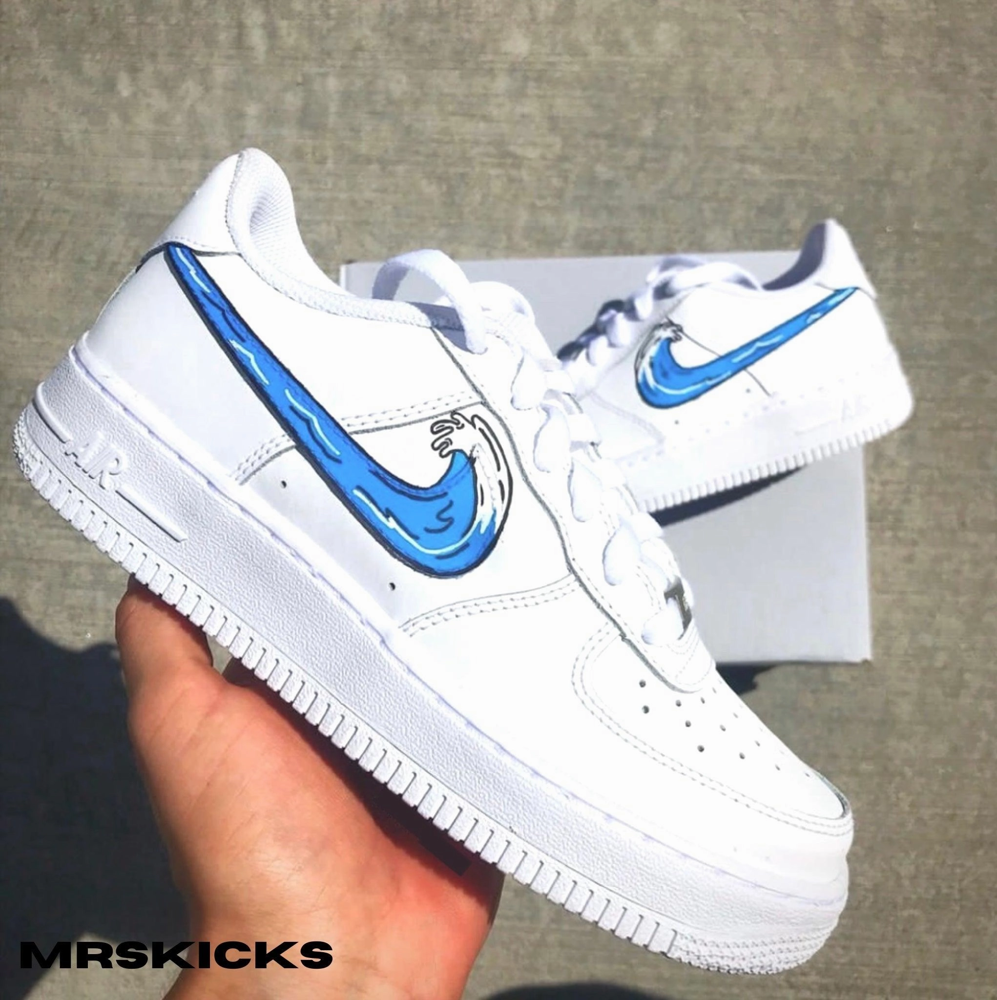 Custom Ocean Wave Airforce 1 Future Walk