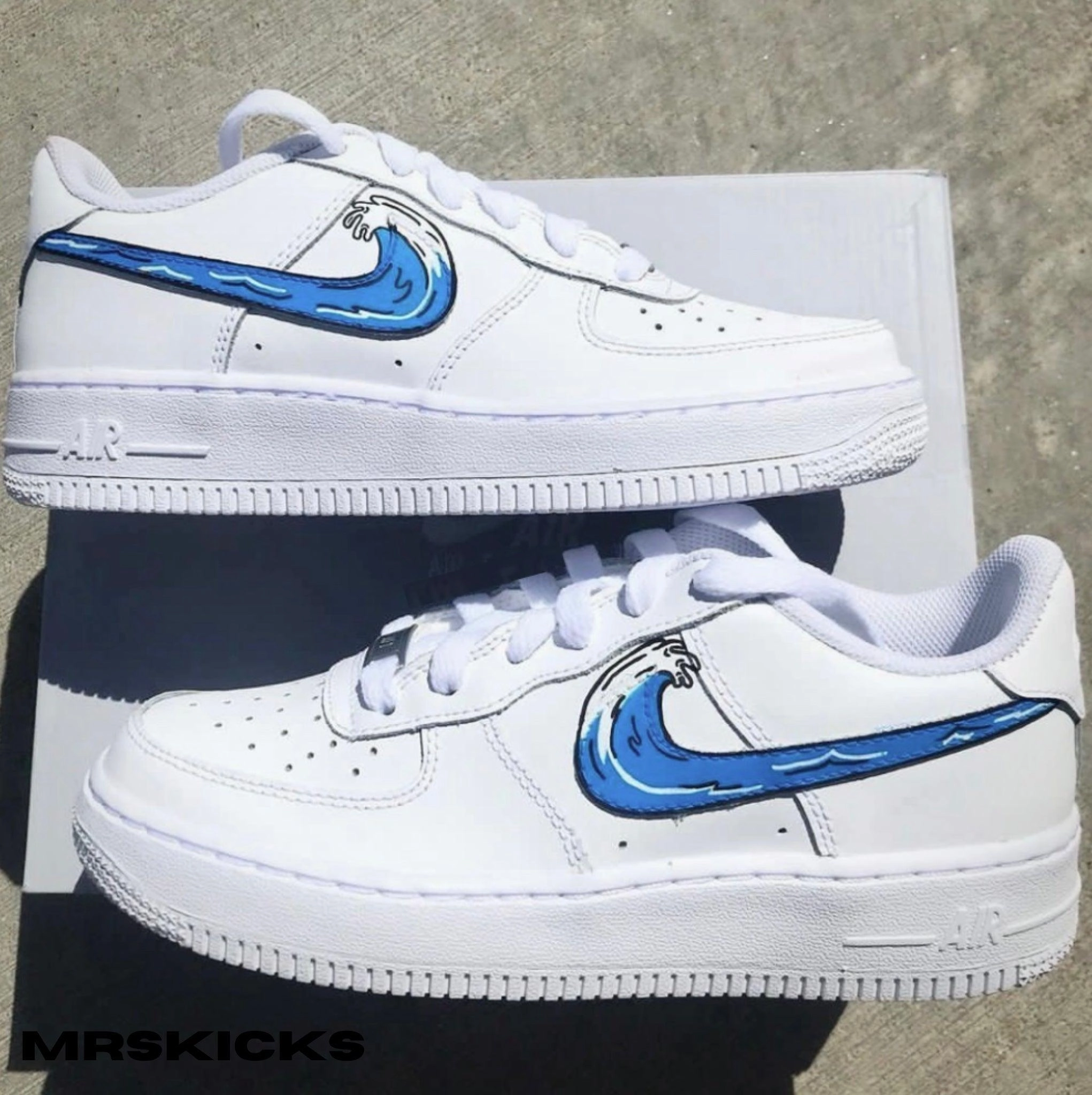 Shock absorption Custom Ocean Wave Airforce 1