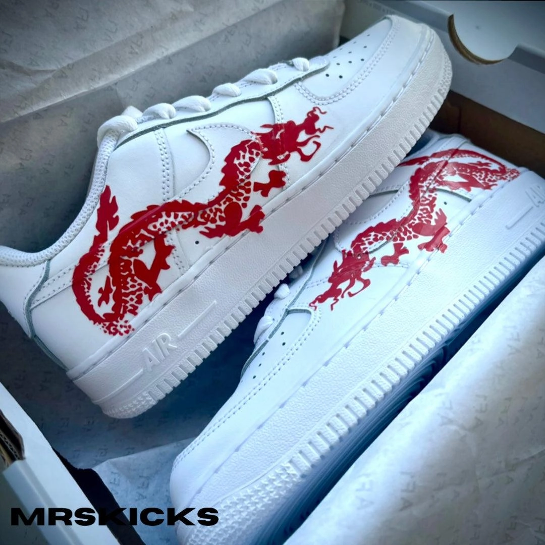 Soft Land night walk Custom Red Dragon Airforce 1