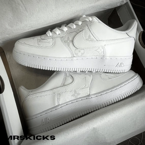 Grab Now Autumn Cool Custom White Lv Airforce 1