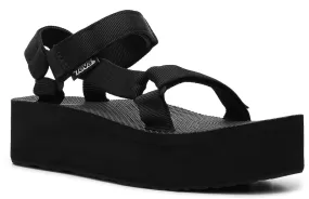 Petite Fit [Teva] Flatform Universal Sandal- Black