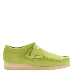 Daily Comfort Clarks Men's Wallabee in Lime Suede Work Terrain Warm Comfort