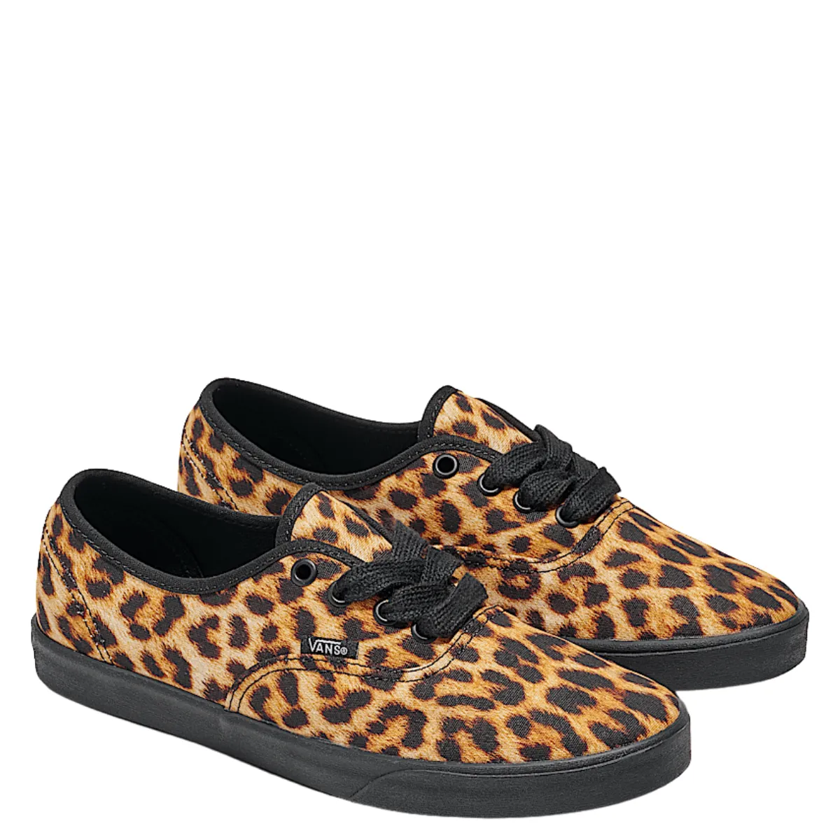 Vans Women's Authentic Lowpro Leopard in Brown/Black Space Vibe
