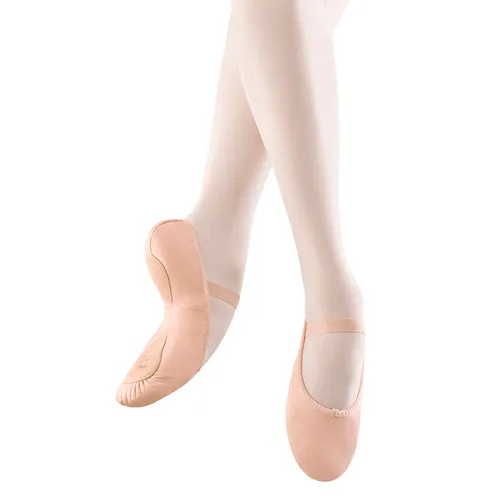 Dansoft Leather -- Split Sole Ballet -- Pink Wide Base Foot Support