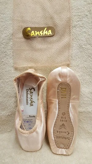 Debutante -- Demi-Pointe Shoe -- Peach Pink Satin Ankle wrap Top Rated
