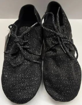 Quick Step Derby II -- Canvas Split Sole Jazz Oxford -- Black Shimmery