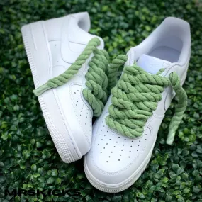 Custom Green Rope Airforce 1 Easy To Clean Energy Walk