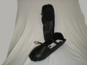 Casual Sage -- Women's Leather Split Sole Ballet -- Black
