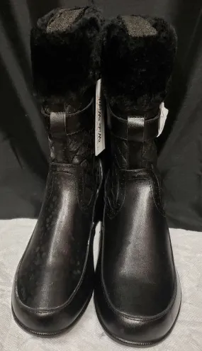 Aitani -- Women's Casual Zip Boot -- Black Weather Proof British Edge