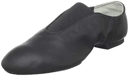 Court Fast Injury Safe Donnie -- Split Sole Jazz Slip-On -- Black