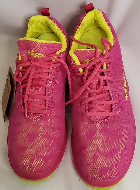 Spicy -- Full Sole Dancesneaker -- Fuschia/Yellow Airy Design Zip Up
