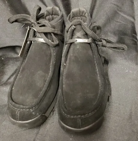 Fulton -- Men's Casual Boot -- Black Suede Comfortable Footwear Slip-On Design