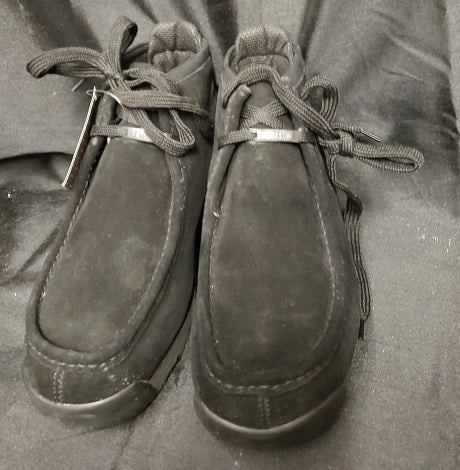 Fulton -- Men's Casual Boot -- Black Suede Comfortable Footwear Slip-On Design