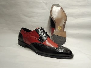 Killian -- Men's Dress Oxford -- Black/Red Shock   Absorbing Dance Edge