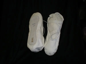 Durable outsole Mesh Upper Economy Dansoft -- Leather Full Sole Ballet -- White