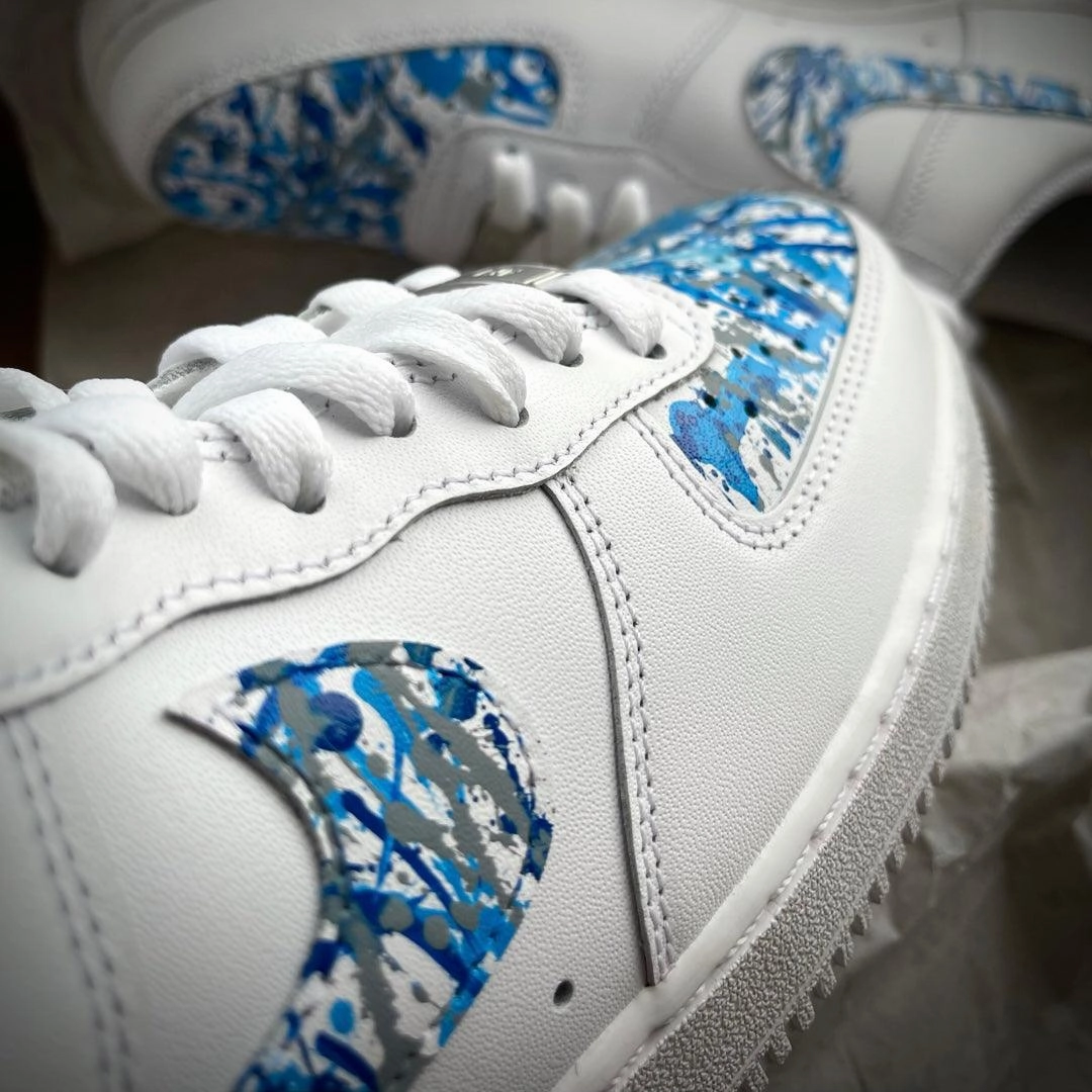 Custom Blue Rain Airforce 1 Wardrobe Base